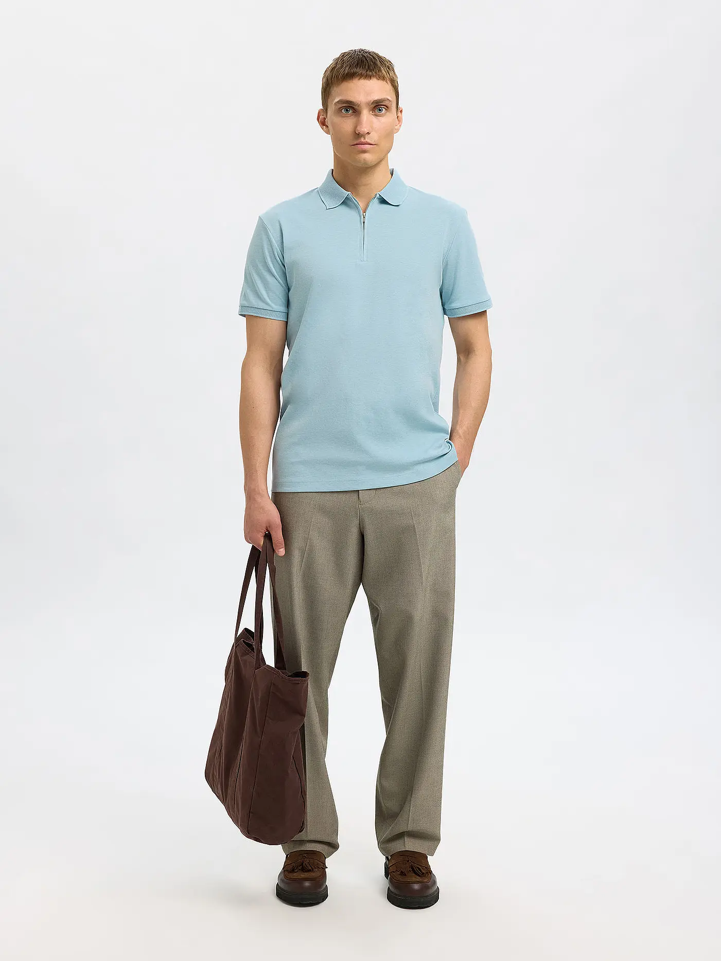 SELECTED | Poloshirt SLHFAVE | hellblau